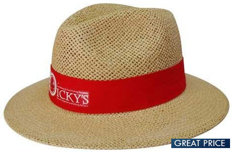 Personalised Brown Madrid Style Straw Hat