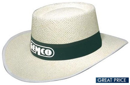 Promotional Classic White Staw Hat