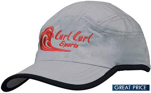 Branded Colour Trim Sports Caps