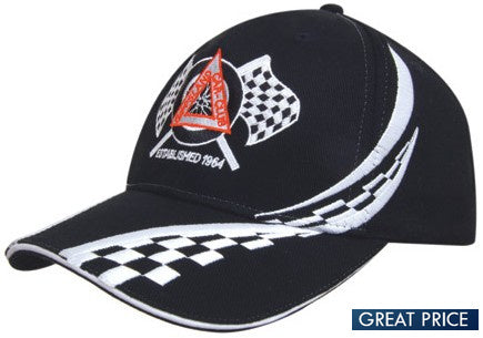 Cotton Cap with Racing Checks