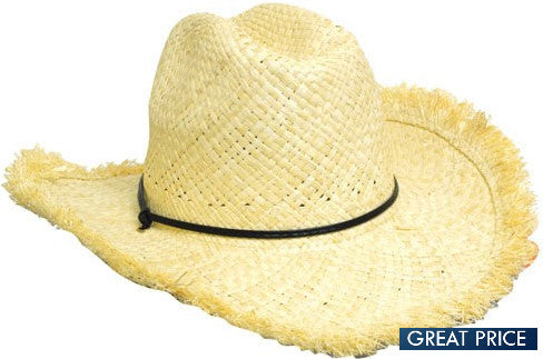 Cowboy Hat with Frayed Edge