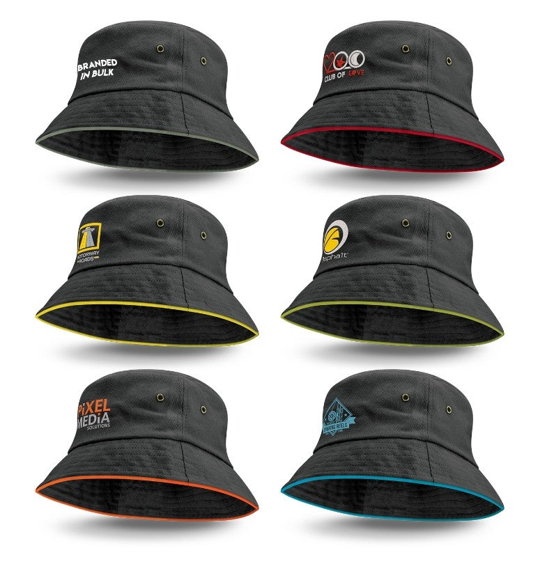 Delta Bucket Hats Logo Branded