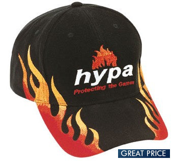 Double Flame Embroidered Cotton Caps