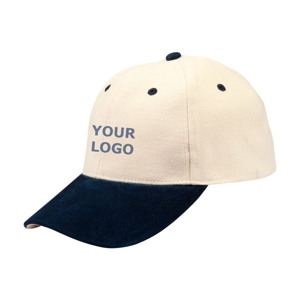 Henby Suede Peak Branded Caps