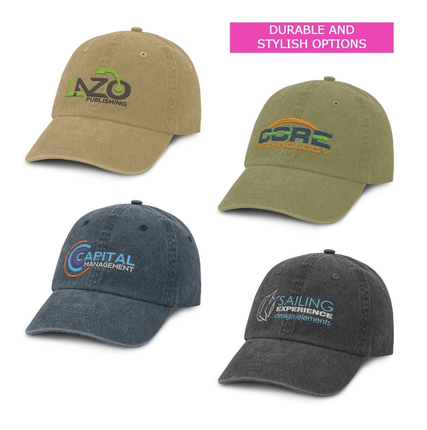 Leader Stone Wash Promotional Caps