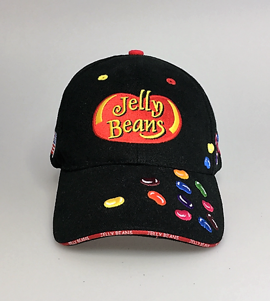 Caps with Embroidered Jelly Beans