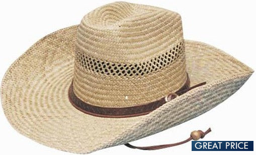 Printed Straw Cowboy Hat