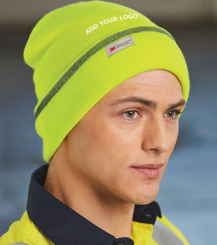 Thinsulate Hi Vis Cuff Beanies Customised